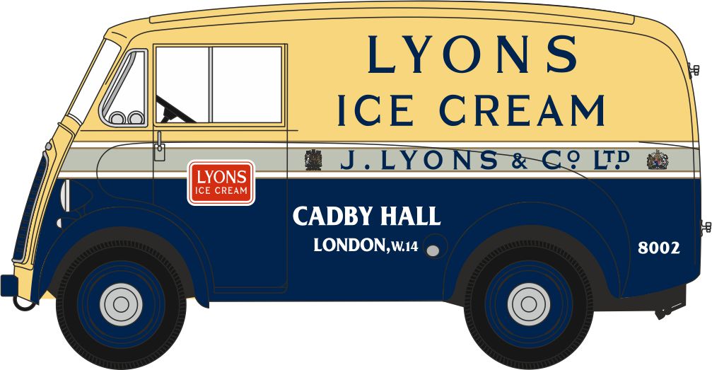 76MJ013 Morris J Van Lyons Ice Cream