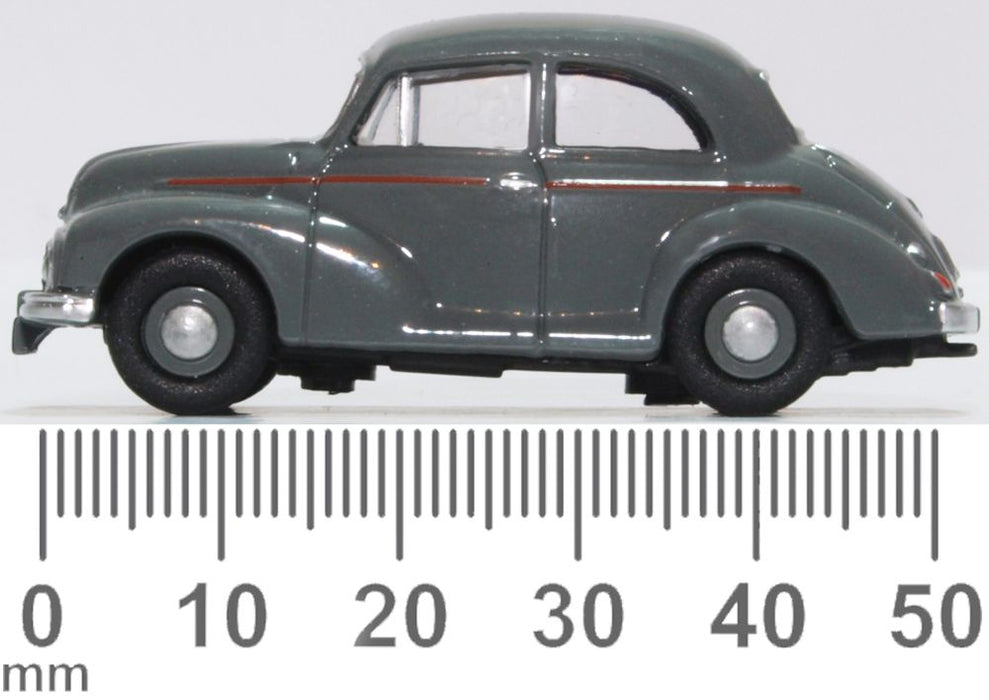 Oxford Diecast Morris Minor MM Saloon Clarendon Grey 76MMS006