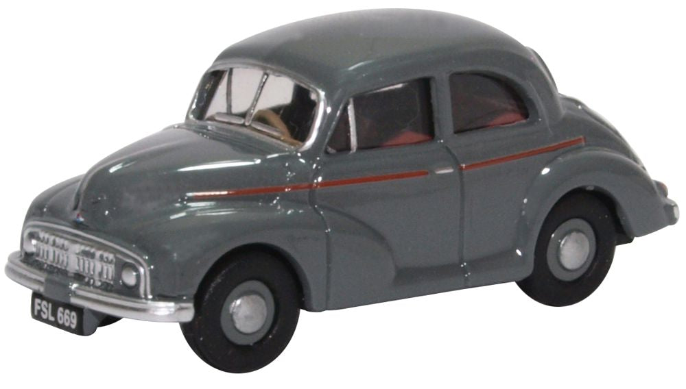 Oxford Diecast Morris Minor MM Saloon Clarendon Grey 76MMS006