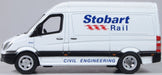 Oxford Diecast Mercedes Sprinter Van Stobart Rail 76MSV002