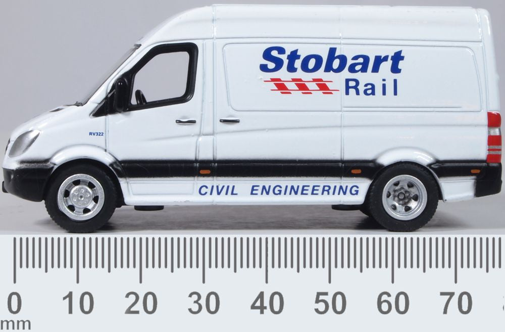 Oxford Diecast Mercedes Sprinter Van Stobart Rail 76MSV002