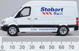 Oxford Diecast Mercedes Sprinter Van Stobart Rail 76MSV002
