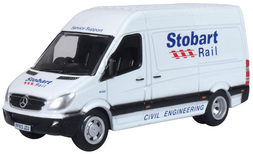 Oxford Diecast Mercedes Sprinter Van Stobart Rail 76MSV002