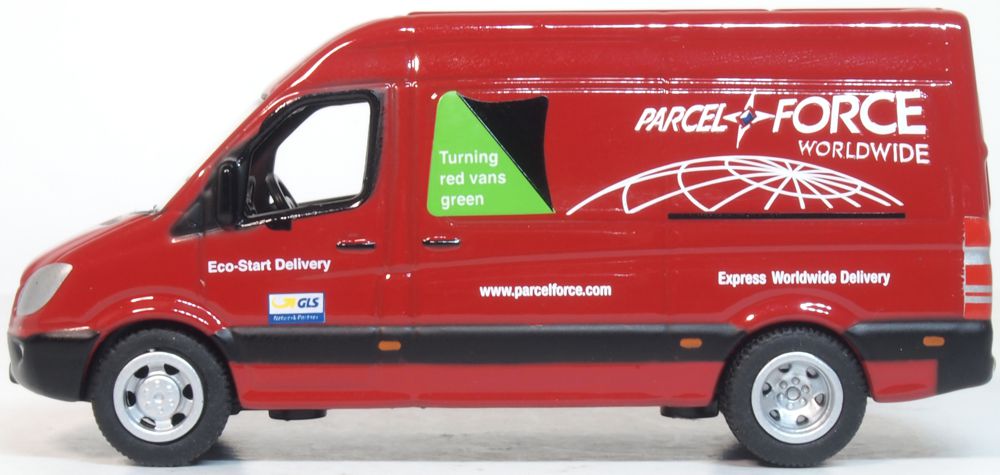 Parcelforce Trailer Model of the Parcelforce Mercedes Sprinter by Oxford at 1:76 scale ...
