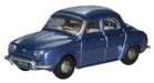 Oxford Diecast Metallic Blue Renault Dauphine - 1:76 Scale 76RD003
