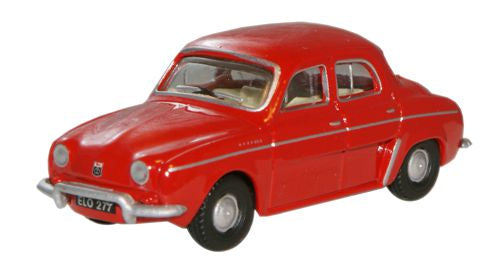 Oxford Diecast Red Renault Dauphine - 1:76 Scale