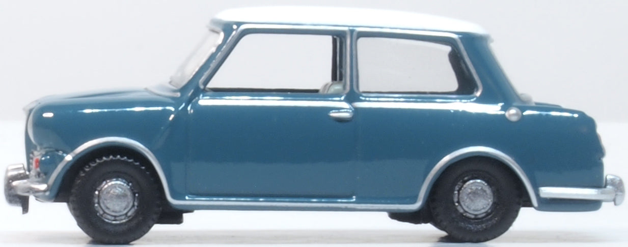 Oxford Diecast Riley Elf MKIII Persian Blue Snowberry White 1:76 Scale