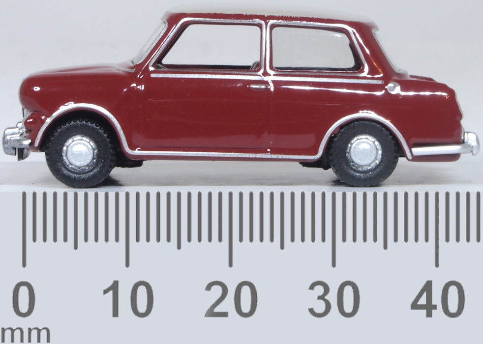 Oxford Diecast Damask Red Whitehall Beige Riley Elf MKIII 1:76 Scale. 76RE004