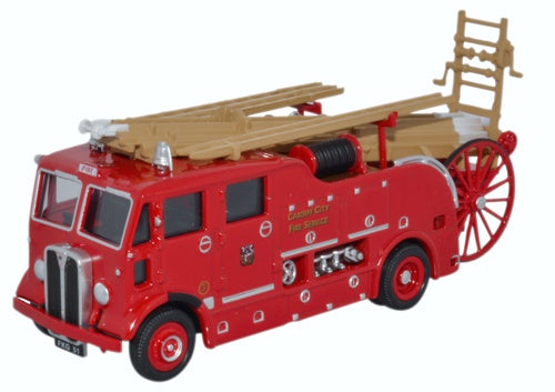 Oxford Diecast AEC Regent Pump Escape Cardiff City Fire Service 76REG007