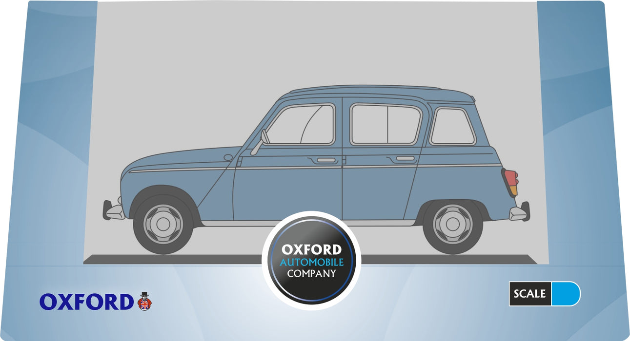 Oxford Diecast Blue Renault 4