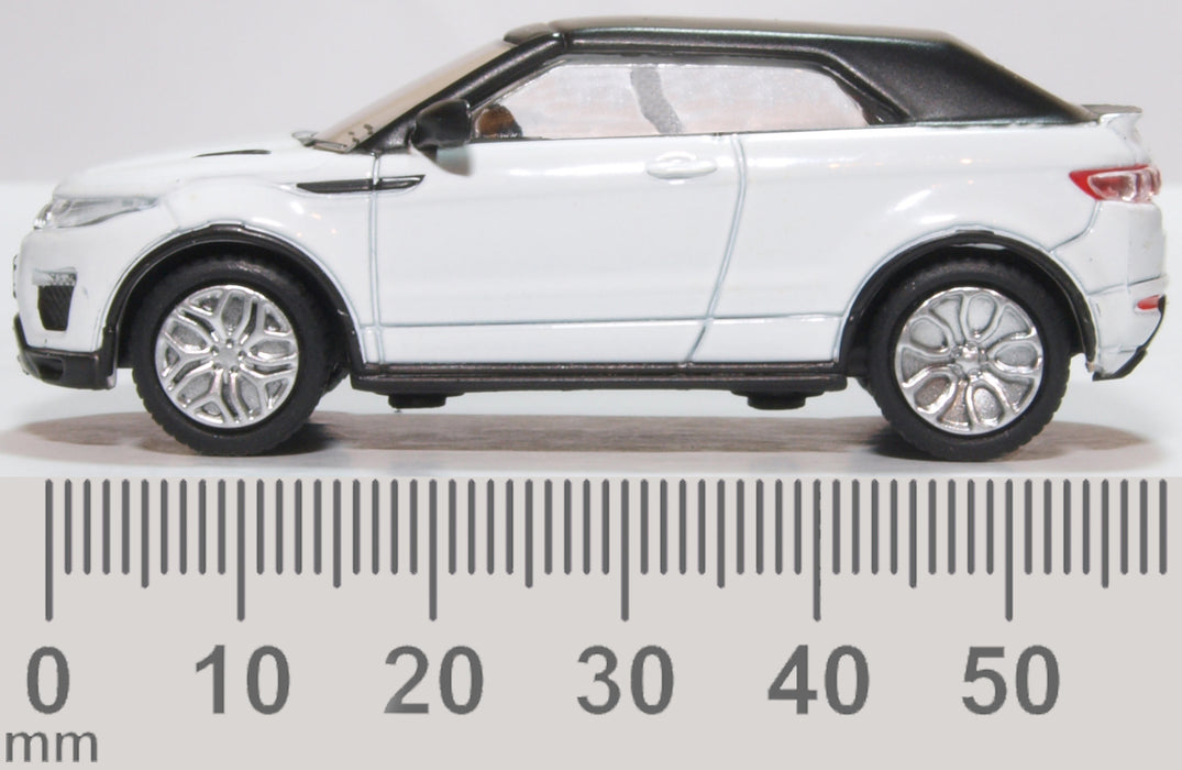 Oxford Diecast Range Rover Evoque Convertible Fuji White 76RREC003