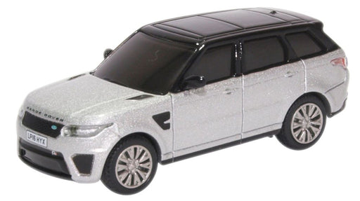 Oxford Diecast Range Rover Sport SVR Indus Silver 76RRS002