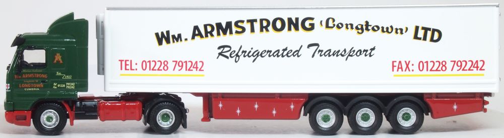 Oxford Diecast Scania 143 40ft Fridge Trailer William Armstrong