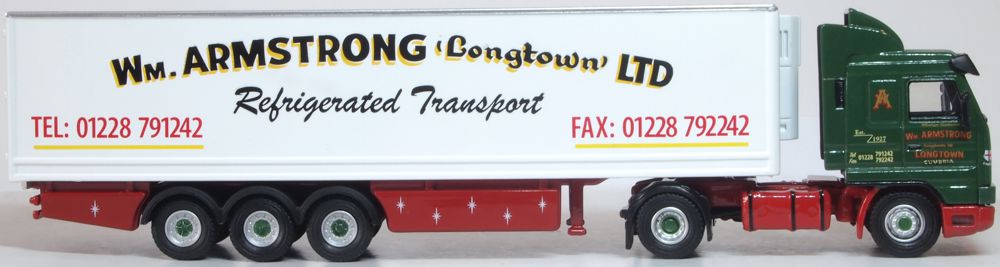Oxford Diecast Scania 143 40ft Fridge Trailer William Armstrong