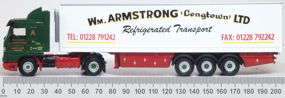 Oxford Diecast Scania 143 40ft Fridge Trailer William Armstrong