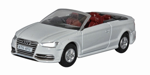 Oxford Diecast Audi S3 Cabriolet Glacier White 76S3001