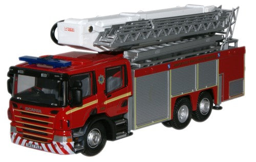 Oxford Diecast Merseyside F & R service Scania Aerial Rescue Pump - 1: 76SAL003