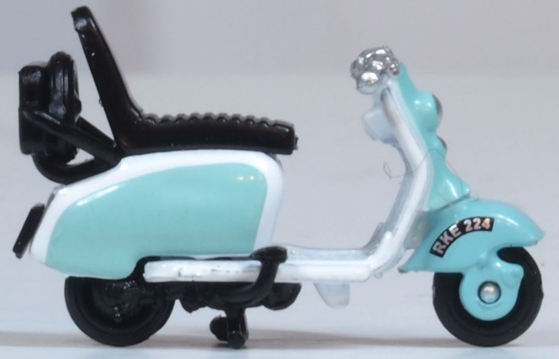 Oxford Diecast Scooter Blue and White