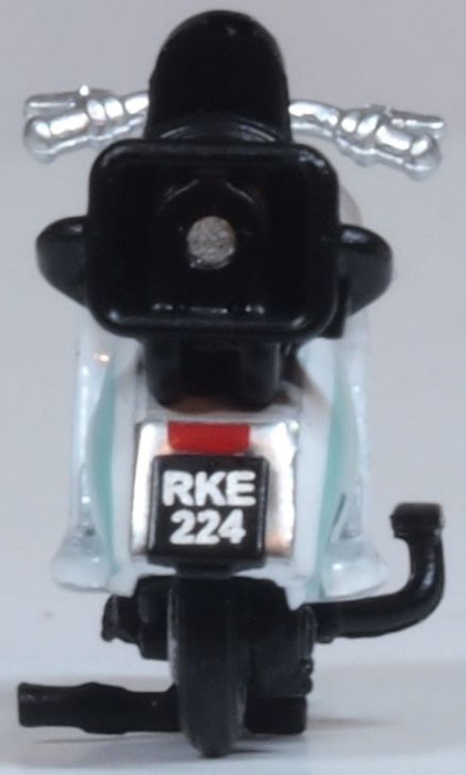 Oxford Diecast Scooter Blue and White