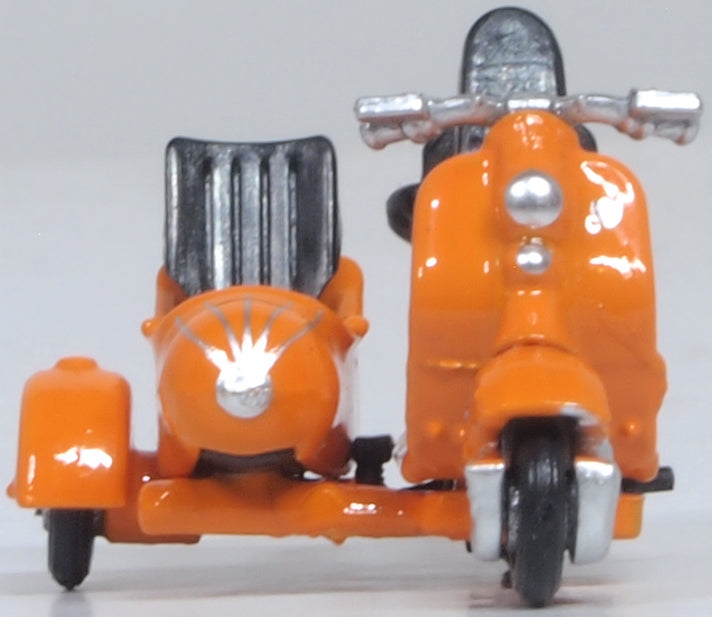 Oxford Diecast Scooter and Sidecar Orange 76SC003