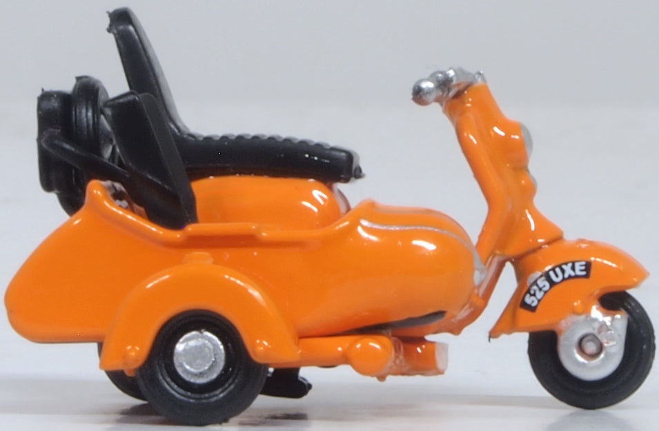 Oxford Diecast Scooter and Sidecar Orange 76SC003