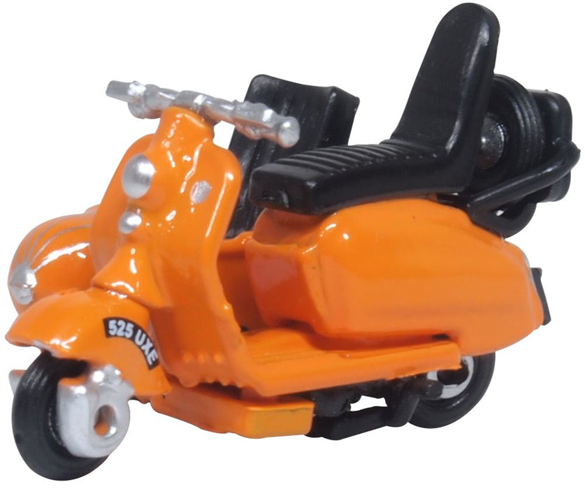 Oxford Diecast Scooter and Sidecar Orange 76SC003