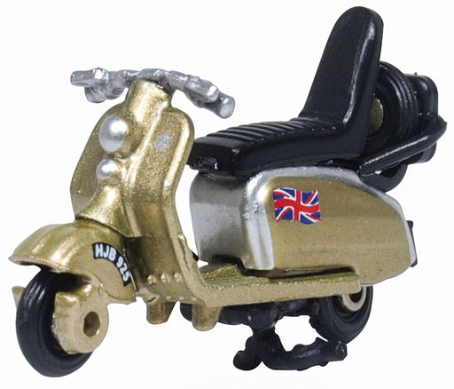 Oxford Diecast Scooter Gold 1:76 Scale. 76SC004