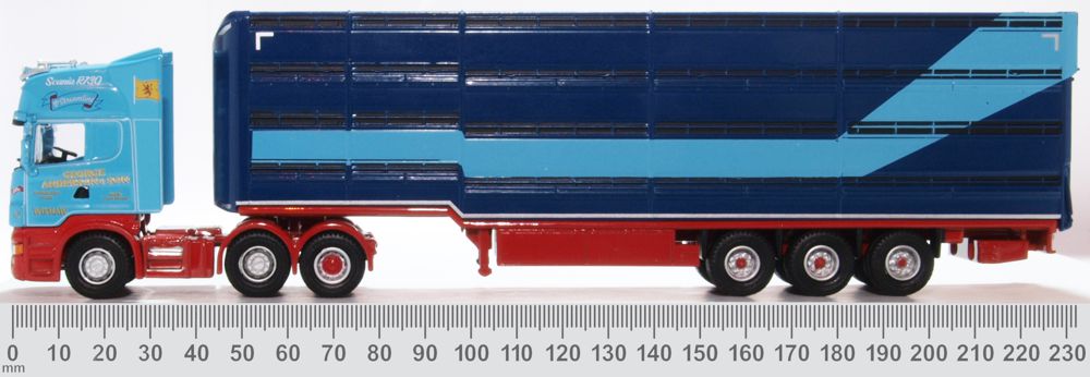 Oxford Diecast Scania Houghton Professional Livestock Transporter 76SCA01LT