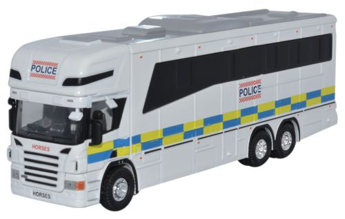 Oxford Diecast Scania Horsebox Police - 1:76 Scale 76SCA02HB