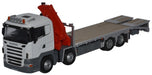 Oxford Diecast Scania Crane Lorry White - 1:76 Scale 76SCL002