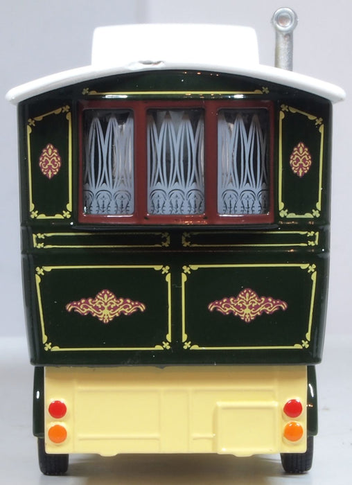 Oxford Diecast Showmans Caravan Green 76SCV002