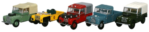 Oxford Diecast 5 Piece Land Rover Collection - 1:76 Scale