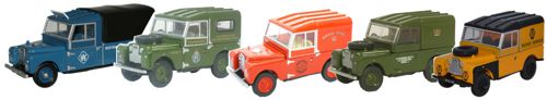Oxford Diecast Land Rover Set - 1:76 Scale 76SET17D