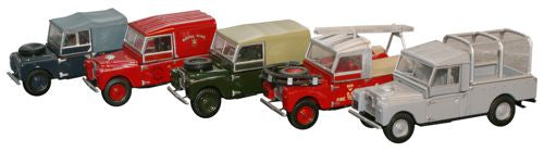 Oxford Diecast Land Rover 5 piece Set - 1:76 Scale 76SET17