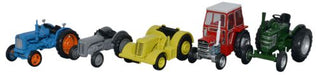 Oxford Diecast 5 Piece Tractor Set Ford/Ferg/DB/Massey/Field M - 1:76 76SET33