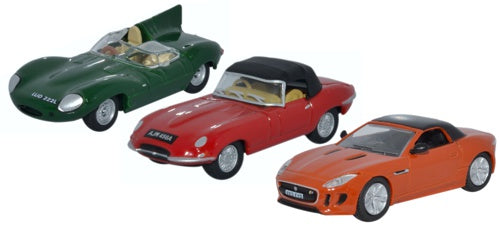 Oxford Diecast 3 Piece Jaguar Set