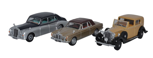 Oxford Diecast 3 Piece Rolls Royce Set 76SET51