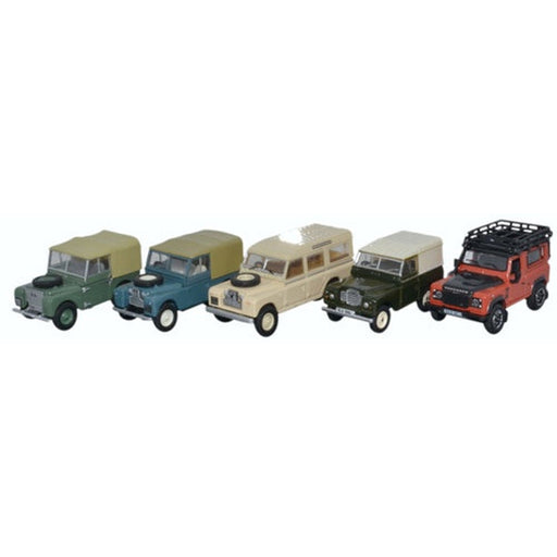 5 Piece Land Rover Set-1:76 Scale 76SET55