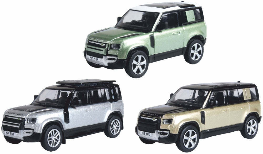 Oxford Diecast 3 Piece Set New Defender 90-110-110x 76SET78