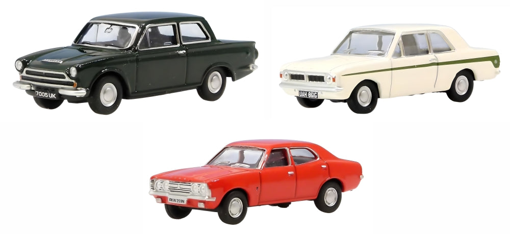 76SET84 3 Piece Ford Cortina Set Mk1/2/3