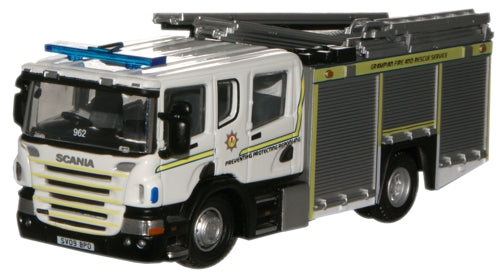 Oxford Diecast Grampian Fire & Rescue Service Scania CP31 Pump Ladder 76SFE003
