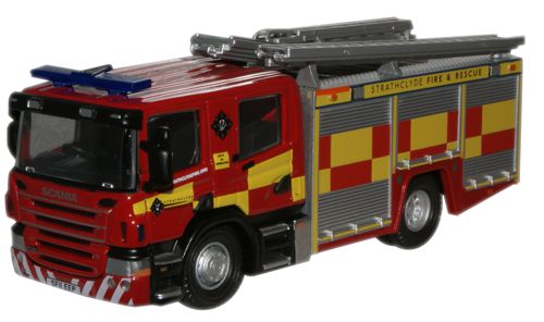 Oxford Diecast Strathclyde Scania CP28 Pump Ladder - 1:76 Scale 76SFE006