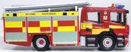 Oxford Diecast South Wales Fire & Rescue Scania Pump Ladder CP28 76SFE012