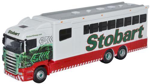 OXFORD DIECAST STOB008 Scania Highline Horsebox Oxford Haulage 1:76 Scale Model Stobart Theme