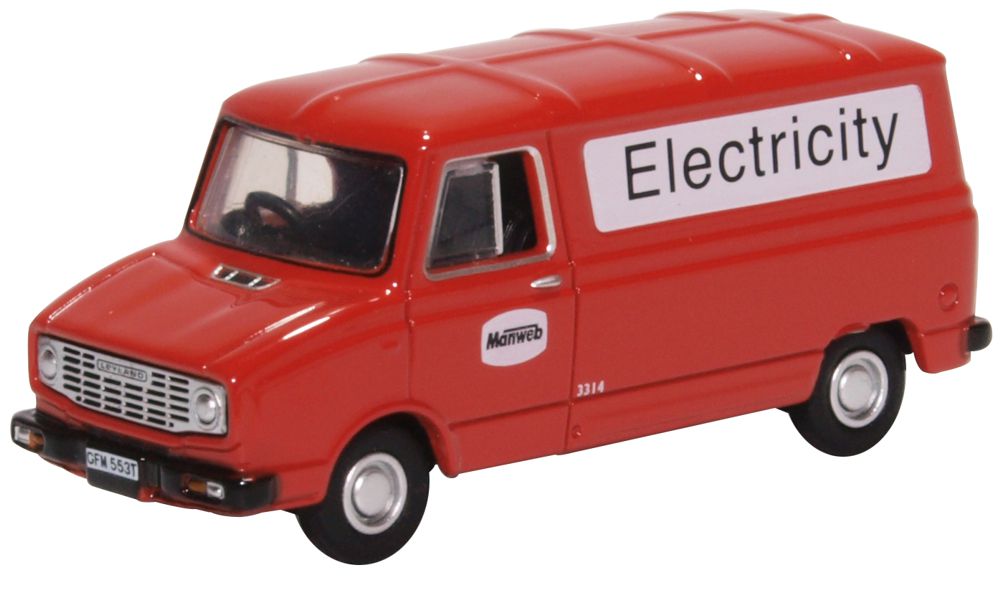 OXFORD DIECAST 1:76 Scale Leyland Sherpa Van Manweb Electricity