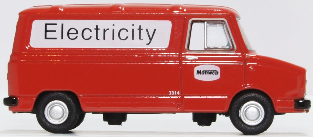 Oxford Diecast Leyland Sherpa Van Manweb Electricity 76SHP008
