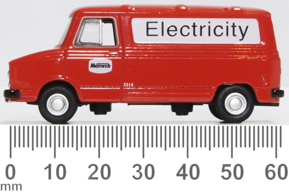 Oxford Diecast Leyland Sherpa Van Manweb Electricity 76SHP008