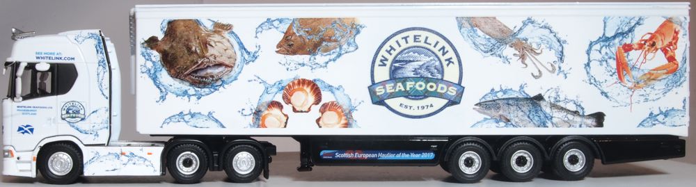 Oxford Diecast Scania New Generation (S) Fridge Whitelink Seafoods 76SNG001