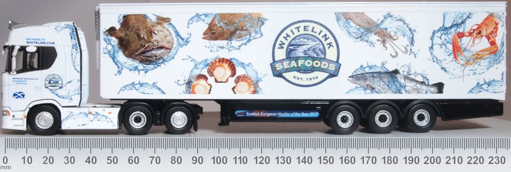 Oxford Diecast Scania New Generation (S) Fridge Whitelink Seafoods 76SNG001