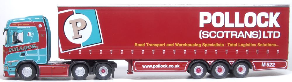 Oxford Diecast Scania New Generation (S) Curtainside Pollock 76SNG002